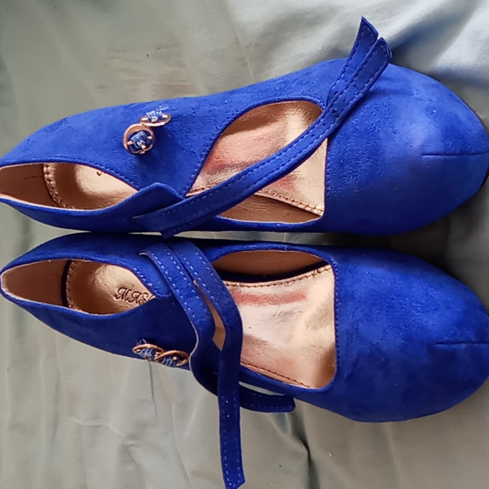 MASCOTTE blue heels 8.5